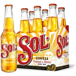 Pack 6 Cervezas Sol 330ml Lager